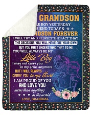 My Little Boy Yesterday - Grandma To Grandson Sherpa Fleece Blanket tile