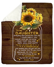 My Love For U Is Forever Sunflower Dad To Daughter Sherpa Fleece Blanket tile