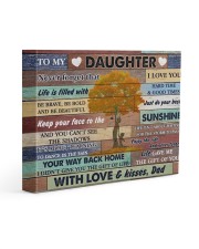 Daughter Be Brave Bold And Just Do Your Best 14x11 Gallery Wrapped Canvas Prints front