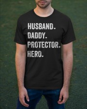 Husband Daddy Protector Hero Classic T-Shirt apparel-classic-tshirt-lifestyle-front-42