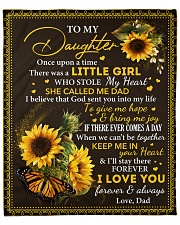 Once upon time There was liitle Girl Dad-Daughter Fleece Blanket - 50" x 60" front