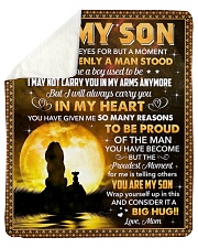 I Closed My Eyes For But A Moment Mom To Son Sherpa Fleece Blanket tile