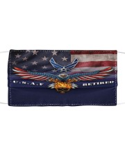 To Dad Eagle USAF Retired Cloth face mask front