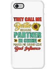 They Call Me Bestie Bcuz Sound Like Bad Influence Phone Case tile