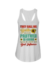 They Call Me Bestie Bcuz Sound Like Bad Influence Ladies Flowy Tank tile