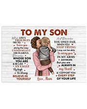 When Life's Troubles Try To Scare U Mom To Son Horizontal Poster tile
