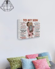 When Life's Troubles Try To Scare U Mom To Son 14x11 Gallery Wrapped Canvas Prints aos-canvas-pgw-14x11-lifestyle-front-02