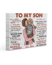 When Life's Troubles Try To Scare U Mom To Son 14x11 Gallery Wrapped Canvas Prints front