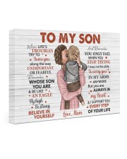When Life's Troubles Try To Scare U Mom To Son Gallery Wrapped Canvas Prints tile