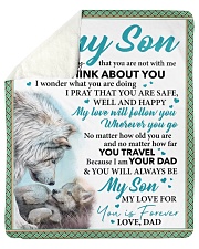 Everyday I Think About You - Dad-To-Son Sherpa Fleece Blanket tile