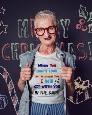 Sit With You In The Dark Ladies T-Shirt lifestyle-holiday-crewneck-front-3