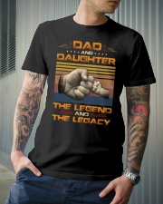 Dad And Daughter The Legend The Legacy Classic T-Shirt lifestyle-mens-crewneck-front-6