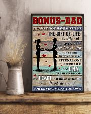 Bonus Dad Thanks For Loving Me As Your Own 11x17 Poster lifestyle-poster-3