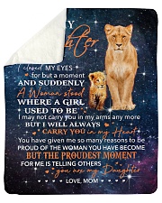 Lion-I closed my eyes 4 but moment Mom-To-Daugter Sherpa Fleece Blanket tile