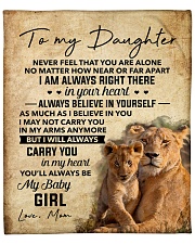 Never Feel That You Are Alone Mom To Daughter Fleece Blanket - 50" x 60" front