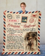 If I Tell U I Need U Girlfriend To Boyfriend Fleece Blanket - 50" x 60" aos-coral-fleece-blanket-50x60-lifestyle-front-01