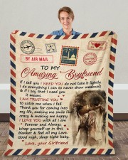 If I Tell U I Need U Girlfriend To Boyfriend Fleece Blanket - 50" x 60" aos-coral-fleece-blanket-50x60-lifestyle-front-01c