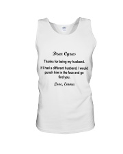 Personalized Thanks 4Being My Husband To Husband Unisex Tank tile