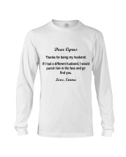 Personalized Thanks 4Being My Husband To Husband Long Sleeve Tee tile