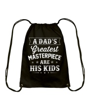 A Dad's Greatest Masterpiece Are His Kids Drawstring Bag tile