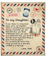if ever there is a tomorrow -Dad-Daughter Fleece Blanket - 50" x 60" front