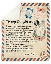 if ever there is a tomorrow -Dad-Daughter Sherpa Fleece Blanket tile