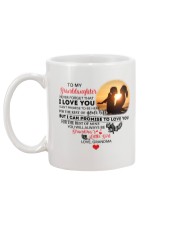 Never Forget That I Love You Grandma-Granddaughter Mug back