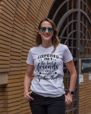 Only The Best Friends Get Promoted To Godmother Ladies T-Shirt lifestyle-women-crewneck-front-2