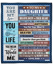 Believe Deep In Your Heart Dad To Daughter Fleece Blanket - 50" x 60" front