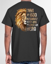 Lion Man Of God husband Step-Dad Hero Classic T-Shirt garment-tshirt-unisex-back-04