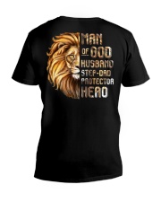 Lion Man Of God husband Step-Dad Hero V-Neck T-Shirt thumbnail