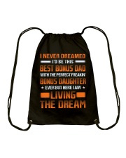 Never Dreamed I'd Be This Best Bonus Dad Drawstring Bag tile