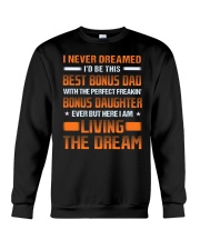 Never Dreamed I'd Be This Best Bonus Dad Crewneck Sweatshirt tile