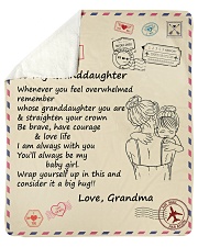 Granddaughter Be Brave Have Courage And Love Life Sherpa Fleece Blanket - 50" x 60" thumbnail