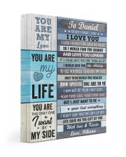 Personalized Never Forget I Love You To Boyfriend 11x14 Gallery Wrapped Canvas Prints front
