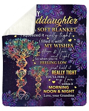 I Hugged This Soft Blanket Gm To Granddaughter Sherpa Fleece Blanket tile