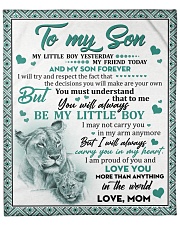 I Love U More Than Anything In The World Mom-Son Fleece Blanket - 50" x 60" front