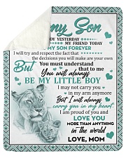 I Love U More Than Anything In The World Mom-Son Sherpa Fleece Blanket tile