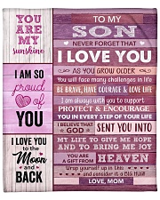 You Are My Sunshine - Mom To Son Fleece Blanket - 50" x 60" front