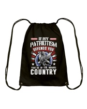 If My Patriotism Offends You Drawstring Bag tile