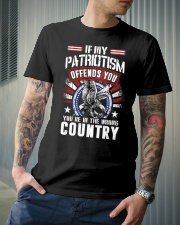 If My Patriotism Offends You Classic T-Shirt lifestyle-mens-crewneck-front-6