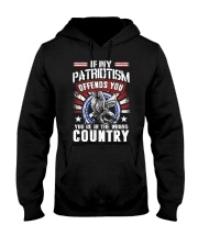 If My Patriotism Offends You Hooded Sweatshirt tile