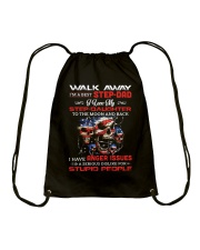 Walk Away I Am A Best Step Dad Drawstring Bag thumbnail
