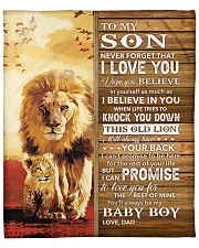 Lion Never Forget That I Love You Dad To Son Fleece Blanket tile