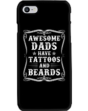 Awesome Dads Have Tattoos And Beards - For Dad Phone Case thumbnail