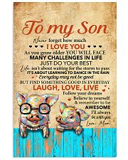 Never Forget How Much I Love U Pig Mom To Son 11x17 Poster front