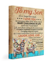 Never Forget How Much I Love U Pig Mom To Son 11x14 Gallery Wrapped Canvas Prints thumbnail