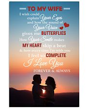 To My Wife I Love You Forever And Always 11x17 Poster front
