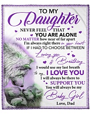 Daughter I Would Use My Last Breath To Say I LoveU Fleece Blanket - 50" x 60" front