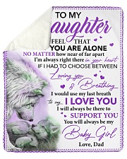 Daughter I Would Use My Last Breath To Say I LoveU Sherpa Fleece Blanket tile